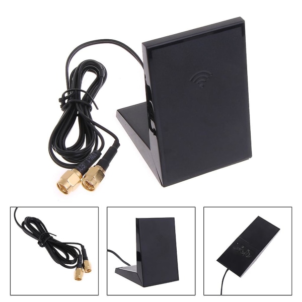 2.4GHz 5GHz Antenne med magnetisk base for PC Desktop Computer WiFi trådløs router