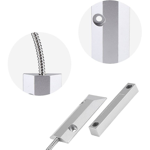 Magnetisk sensor magnetisk bryter sensor vindusdør alarm sikkerhetsdetektor kablet kontakt magnetisk bredt gap for hjem garasje
