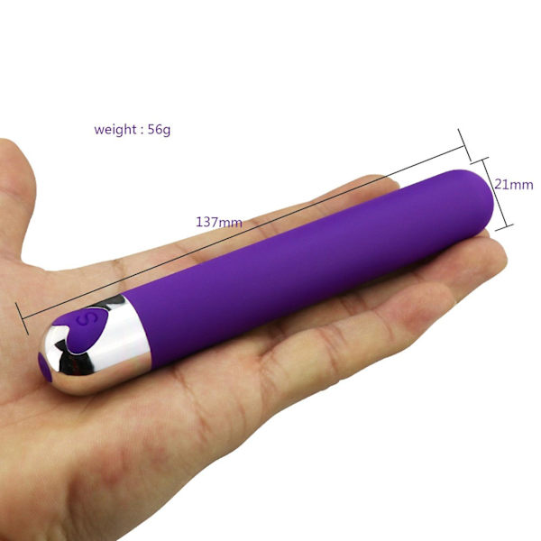Silikonvibrator 10 Vibrationslägen IPX4 Vattentät Sexuell Upphetsning Leksaker för Kvinnor