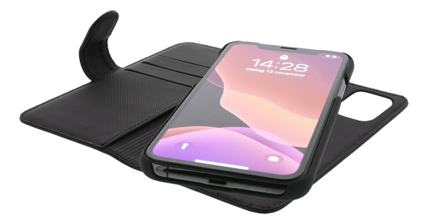 Plånboksfodral 2-i-1, iPhone 12 Pro Max, magnetiskt bakstycke