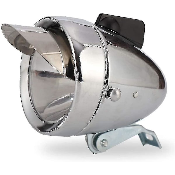 Retro Super Bright Led Cykel Forlygte Krom Visir Bullet Forlygte Forlygte Vandtæt Cykellampe Cykel Tilbehør#d812976