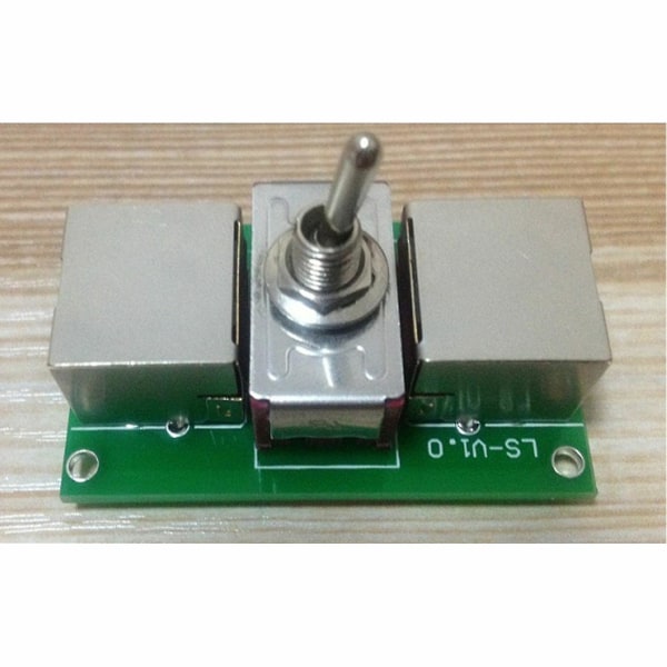 Rj45 nettverkskabel vridd par bryter vippebryter + etui-yuyu