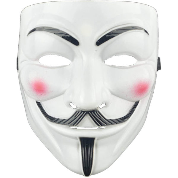 3 kappaletta V For Vendetta -naamiota aikuisille/lapsille Anonym-naamio