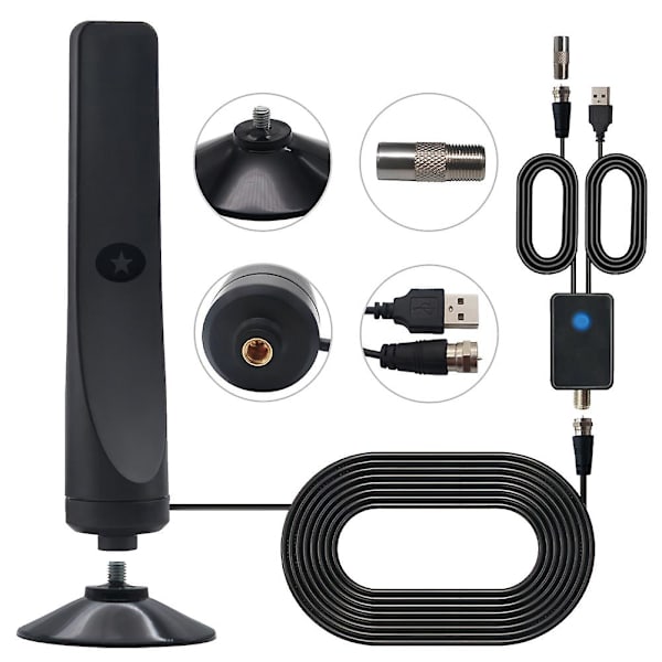 Rewave Antenne, Rewave Antenne, TV-antenne, Sugerkopp TV-antenne Plug and Play