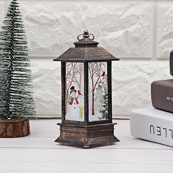1 stk Julstearinlys med LED-telys for julepynt