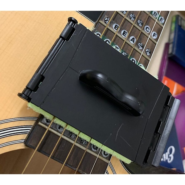 5 stk gitarstrengrenser, rengjøringsklut, rengjøringsverktøy, fiolin/bass/ukulele/elektrisk gitar og andre instrumenter vedlikehold (lysegrønn)