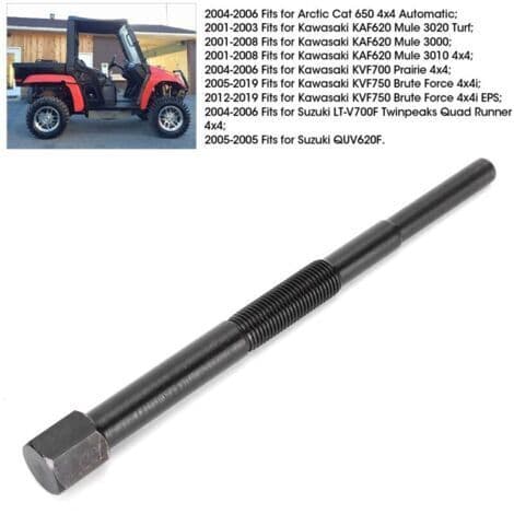 Clutch Puller, 57001-1404 Svart Jern Variator Puller Primær Drivclutch Puller for ATV UTV Mule/Prairie