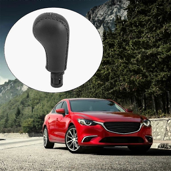 Växelspaksknopp i PU-läder med handbolldesign för Volvo S60 S80 V70 XC70 6-växlad