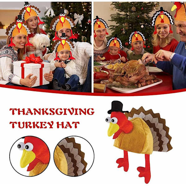 Thanksgiving-Snot hooded turkey hat
