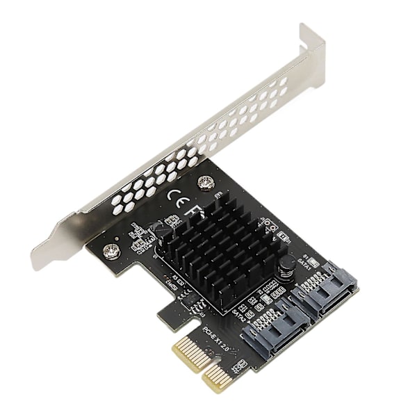 PCIe SATA 3.0 udvidelseskort til stationær computer - Stabil 6 Gbps transmission, Plug and Play-controller