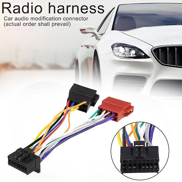 Bilstereo Radio Koppling ISO för Sony Radio till ISO Radio Play Plug Auto Adapter