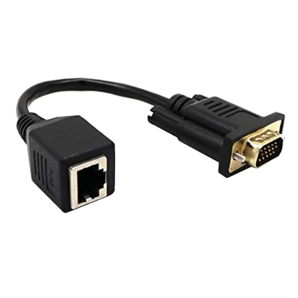 Vga till Rj45-adapter Nätverkskabel till Vga-nätverkskabelkontakt Bildskärm till nätverkskabelkontakt
