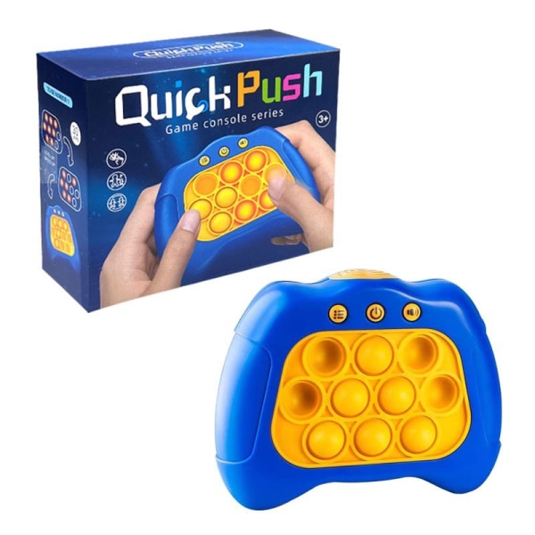 Nopea Push Pop It -peli - Pop It Pro Light Up -peli Nopea Push Fid Blå（YX）