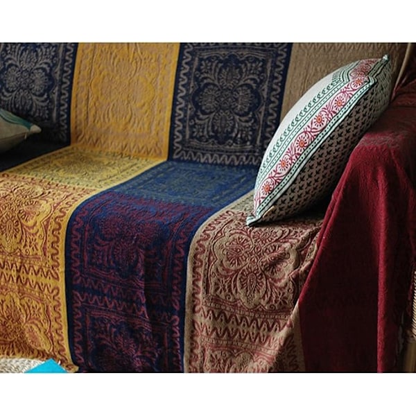 Strikkete teppe, sofateppe, sengeteppe og teppe 150*190CM