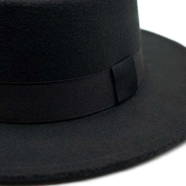 Vintage tilbehør Jazz Hat Cap Performance Hats sort