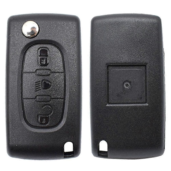 Til Citroen C2 C3 C4 C5 C6 C8 Bil 3 Knapper Flip Fjernbetjening Nøgle Etui Cover Skal Fob VA2 Blad CE0523 Nøgle Reparationssæt