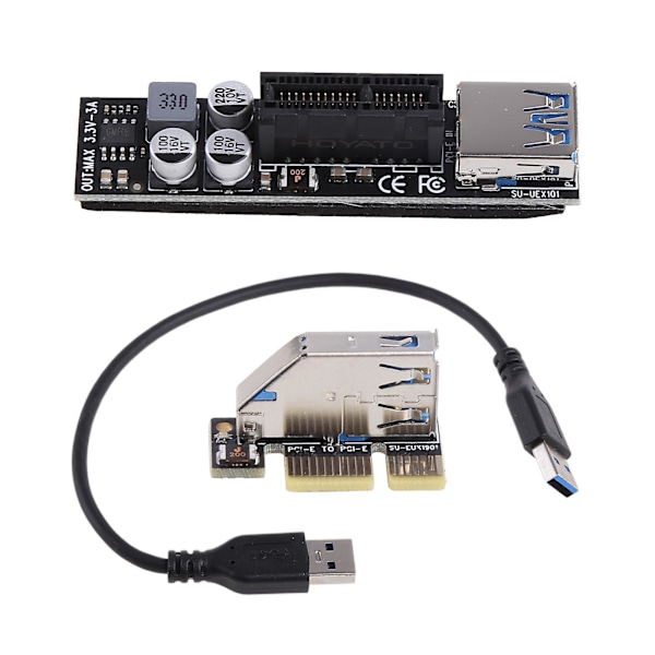 PCIE PCI-E PCI for Express X1 til PCIE X1 Riser Kort Høj Effektivitets Forlænger Ca