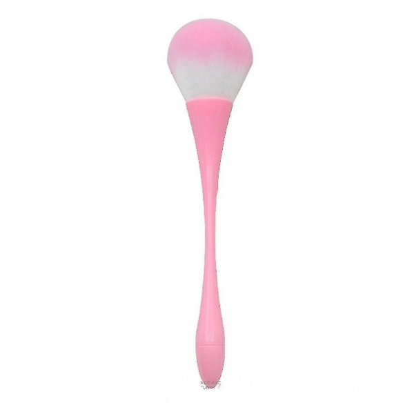 1 stk Xiaoman talje løs pulverbørste, flerfarvet Blush Makeup Brush Goblet Honey Brush, Pink Håndtag Foundation Brush