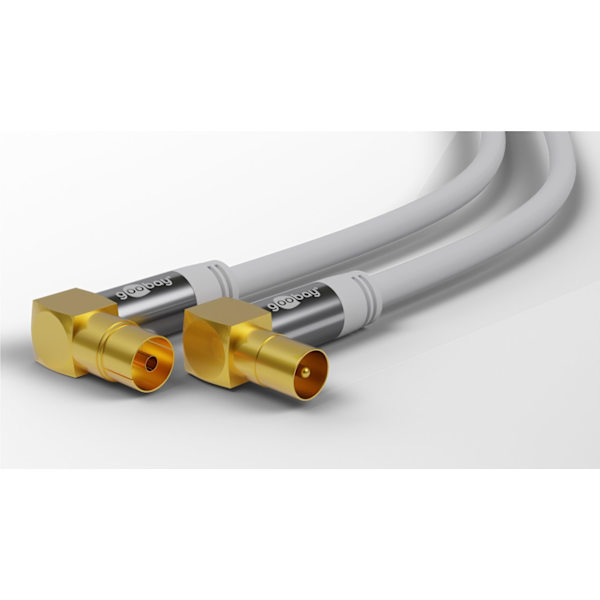 TV Antenna Cable (135 dB), 4x Shielded