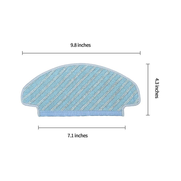 För Deebot N10 N10 Plus Robotdammsugare Huvudsidoborste Hepa Filter Mopp Tyg dammpåse