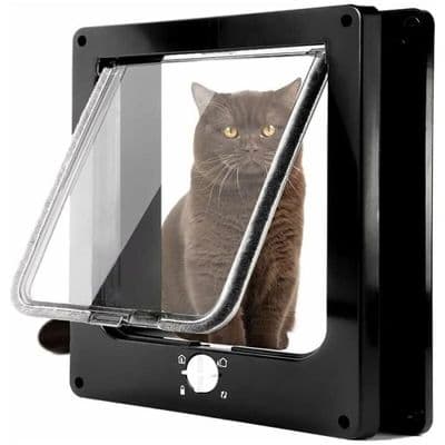 Magnetisk Kattelem - 4 Vejs - Sort - Til Katte og Små Hunde