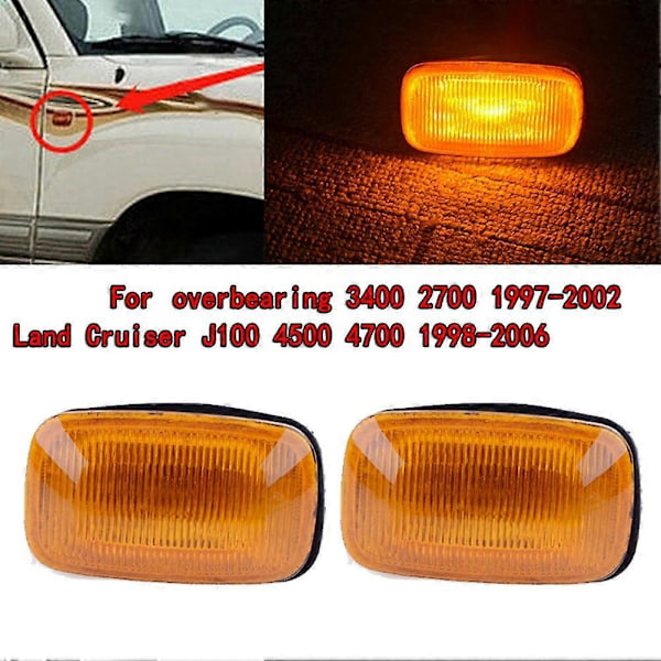 Shibingsheng 2kpl Lokasuojan Vilkku Sivuvilkkuvalo Toyota Land Cruiser 80 1990-1997 100 1998 - 2004 2005 2006