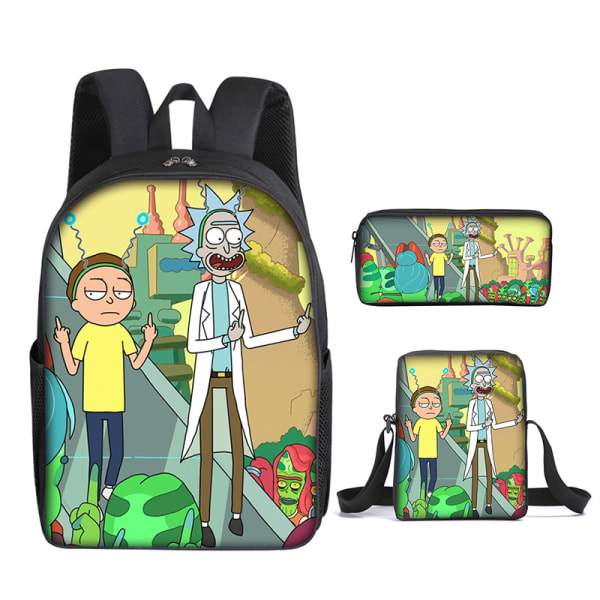 Rick and Morty -reppu, sarjakuva-anime-opiskelijareppu, penaalilaukku, case