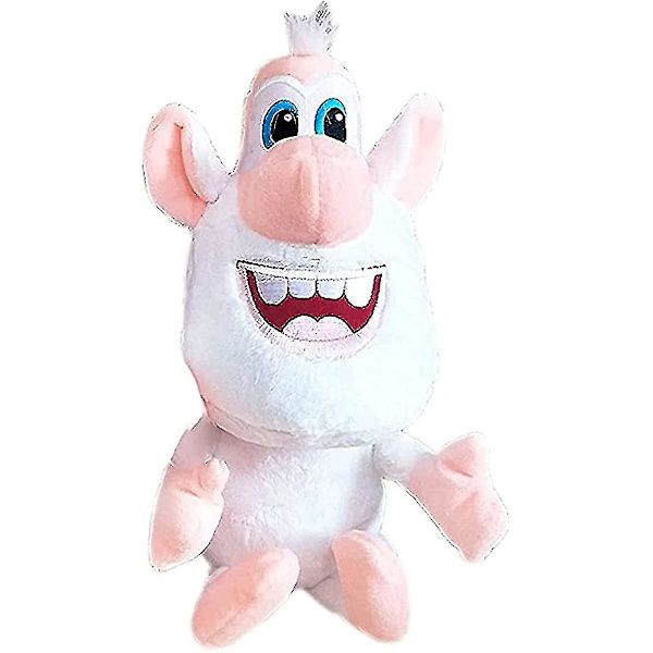 Aoopoo 30cm Booba Buba Hvid Gris Cooper Plys Figur Stoppet Plys Bamse Blød Legetøj Booba Buba Rusland Hvid Cooper Dukke Anime Glad Gris 12-25