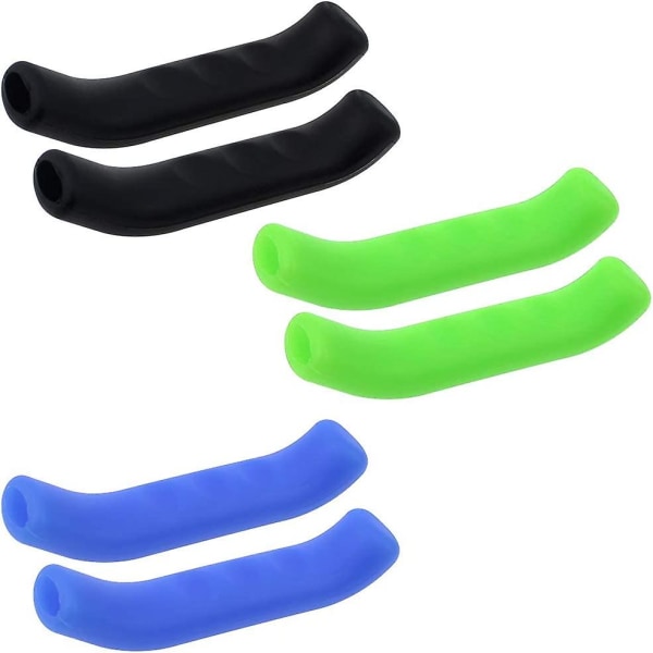 3 par silikone bremsehåndtag beskytter ærme 3 farver cykel bremse håndtag ærme