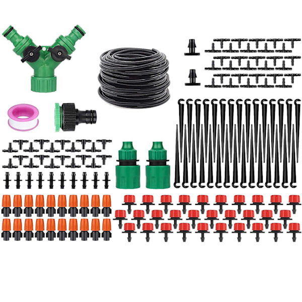Bevattningssystem Kit Droppsats Trädgård Timer Slang Vattenslang Droppsatser FAN0520