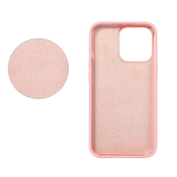 Flytande silikonfodral för iPhone 14 Pro (Vit)