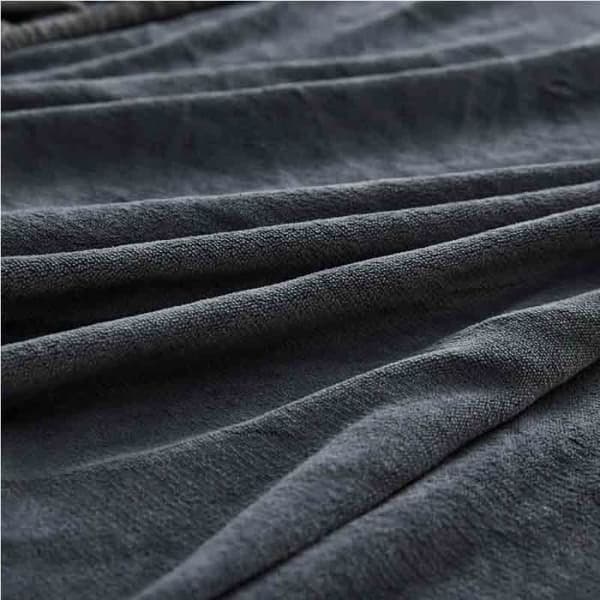 Isolerende madrass - Flanell - 180x200cm - Grå - Vintertrekk - Elastisk