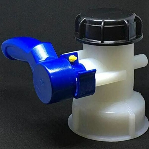 DN50 IBC Butterfly Valve Tank with 75mm Plastic Floating Nut S60x6 Replacement, (75mm Plastic)