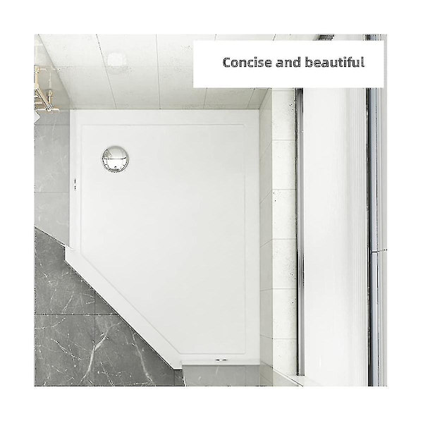 Låg duschbrunn Krompläterad Abs Duschbricka Siphon Slim Drain 90mm 36 L/min Vattenflöde, Fällan Sid A