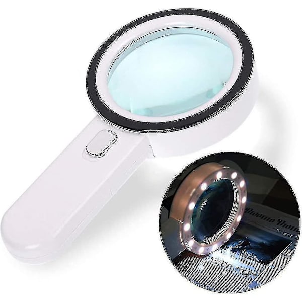30x suurennuslasi LED-valolla