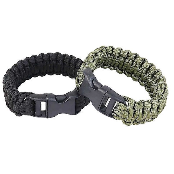 23cm sju kärnors Paracord Escape utomhus Nöd Flätat Rep EDC Camping Överlevnad Räddningsarmband Verktyg