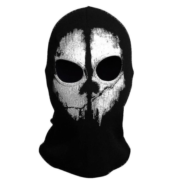 Trixes Ghost Mask - Balaclava Motorcycling Paintball One Size Colour Black R_s