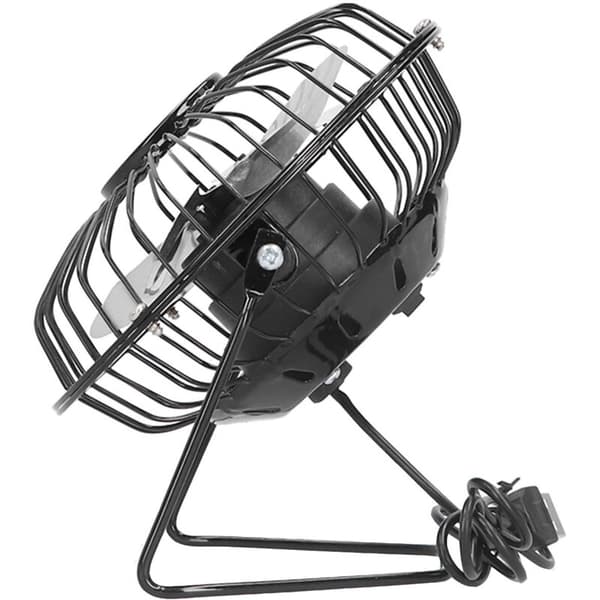 Solcelleventilator. Mobil strømforsyning. Udendørs ventilation. Kølende USB-interface. Bærbar enhed