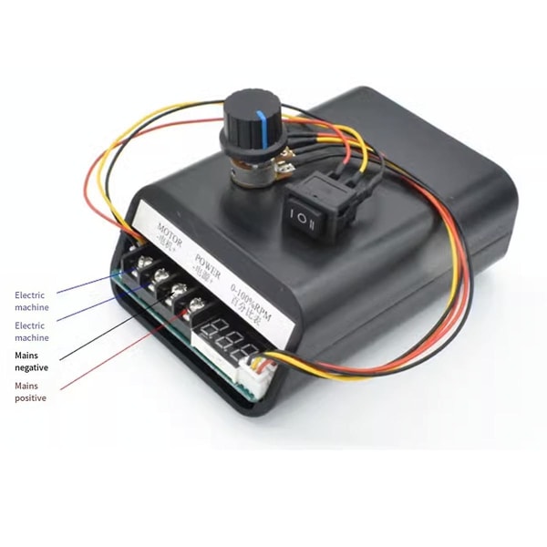 Dc 10-55v 60a Pwm Motor Speed Controller 0-100% Rpm Led Digital Justerbar Cw Ccw Fremoverser Motor Kontrollbryter