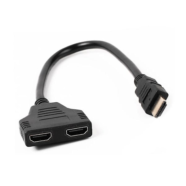 HDMI-splitter, en til to, 1 ind og 2 ud computer TV HD-kabel