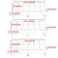 Armlænsløst Clic Clac Sofabetræk - 160-190cm - Fuldt Dækket Strækbart Trykt Sofabetræk, Foldbar Sofabeskytter L