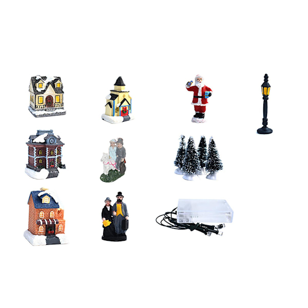 Julgranspynt Julbyar, Harts Julgranspynt med LED-Ljus Julbyar