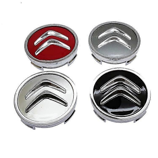 4 stk. Navkapsler for Citroen C4 Picasso C3 Berlingo C5 X7 C2 C1 Ds3 Zx Xsara C8 Ds Ds4 60mm Felgsenterkapsler
