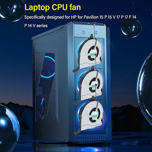 Udskiftnings CPU Køleventilator til HP til Pavilion 15 P 15 V 17 P 17 F 14 P 14 V 15 P030NR 14 V028TX 15 P214DX 767706 001