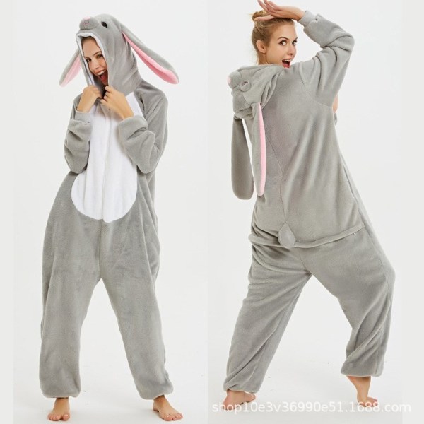 Hyppypuku Naisten Aikuisten Hupulli Pyjama Nukkumispeitto Makuupussi XL