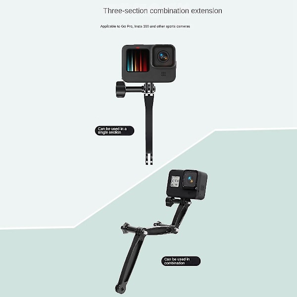 Gopro11/10 Kameran Laajennuskiinnike Max 3-in-1 Laajennustangon Kiinnike