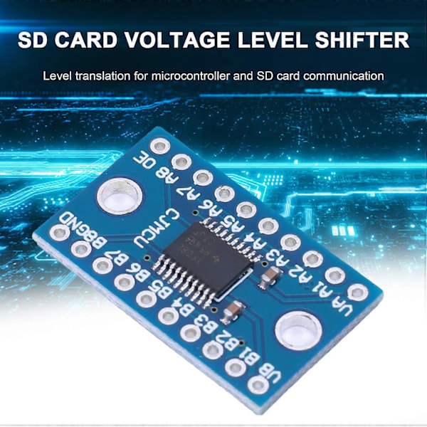 Moduladapter TXS0108E Bi-Directionell Logiknivåomvandlare Modul 3.3V 5V Spänningsöversättning Hög