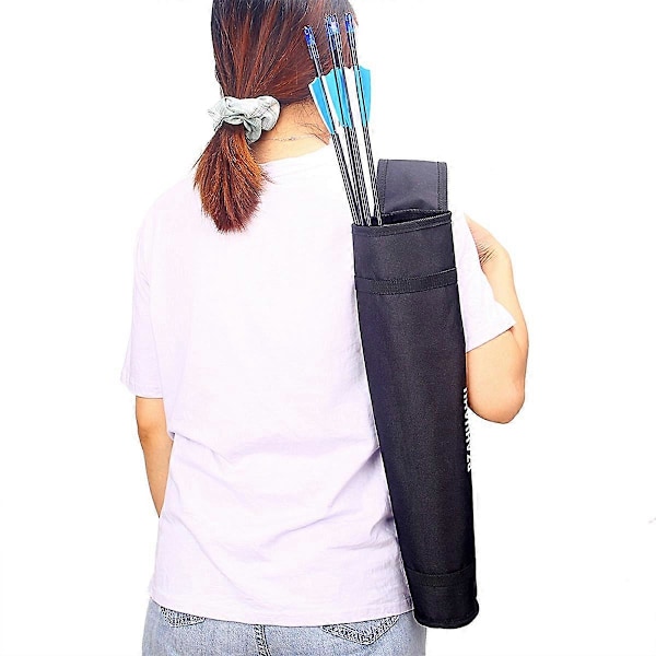 Oxford Archery Armbue-Pile Holder Rør Hip Quiver Talje Hængt Bærepose Opbevaring Lomme Tilbehør, Sort