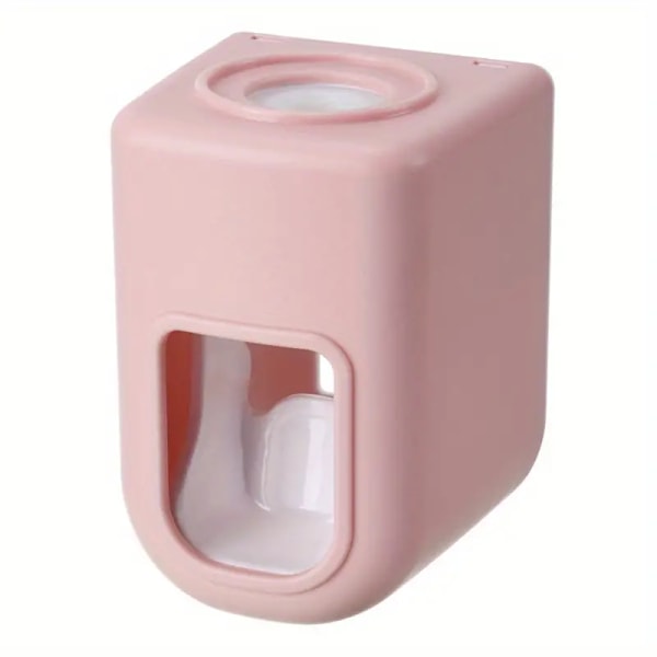 1:a Automatisk Tandkrämdispenser, Hushålls Väggmonterad Tandkrämspressare, Enkel Och Lat Tandkräm Stativ, Badrumstillbehör ROSA