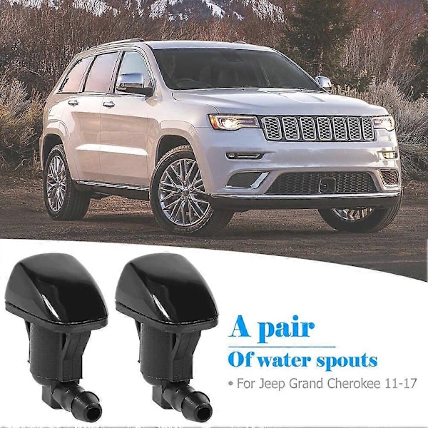 Fremragende 1 Par Forrude Vaskedyse 68260443AA til Grand Cherokee 2011-2017 Biltilbehør